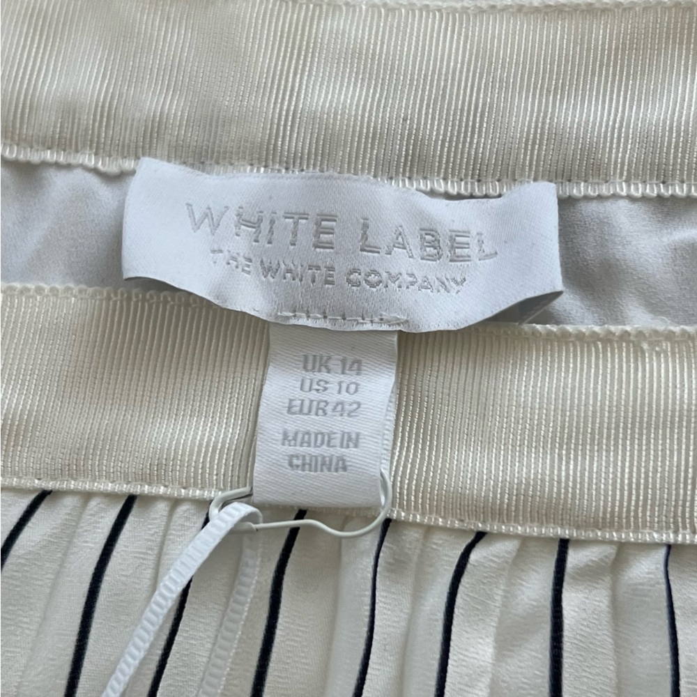 NWT The White Company Pleated white skirt - Picture 9 of 10